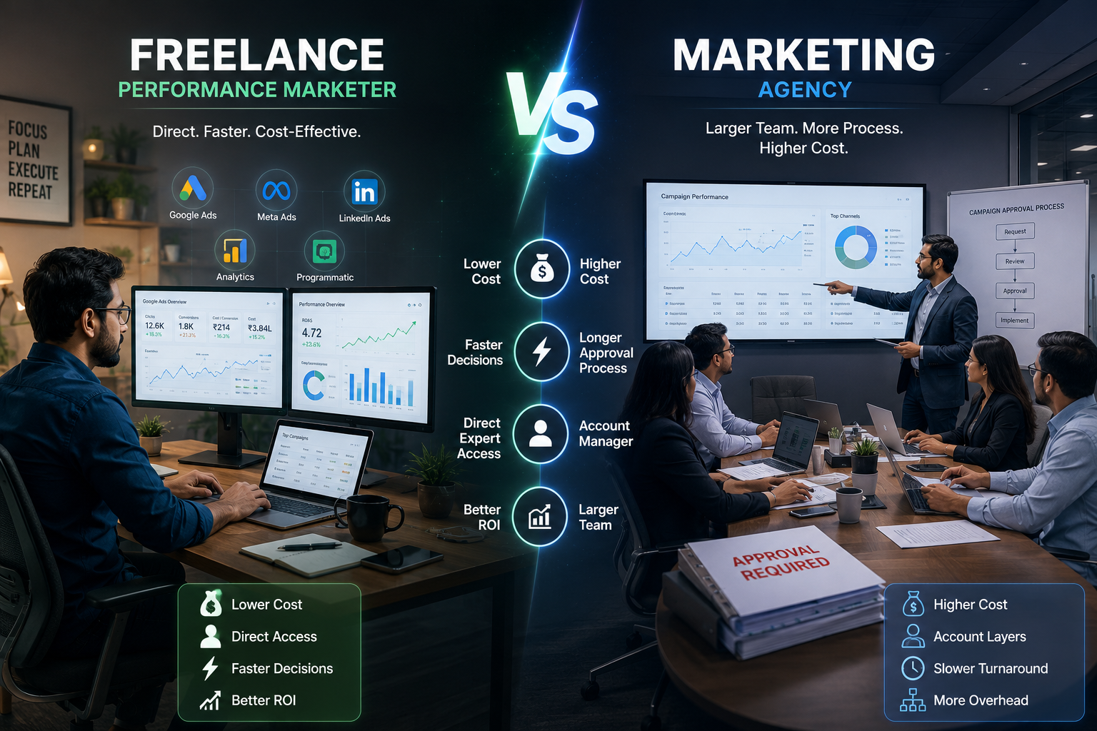 Freelance Performance Marketer vs. Agency: Which Should You Hire in 2026?